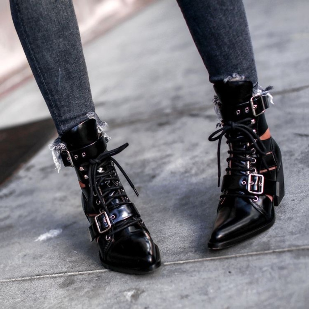 Chloe Rylee Cut Out Booties - Picture 4 of 5